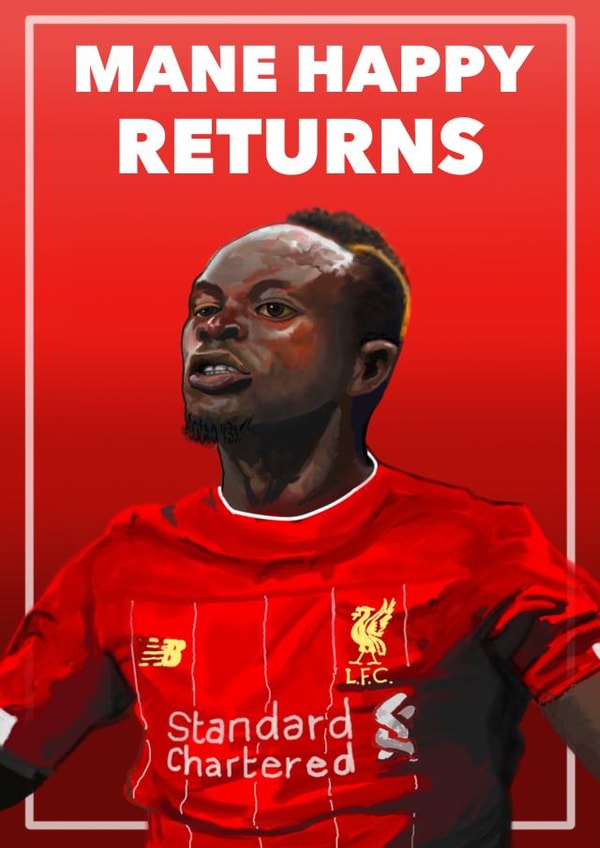 Mane Sadio mane Birthday Card 16147 created by The noble savage