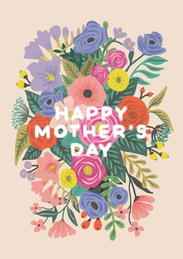 Classic Mothers Day Card - Flowers - Happy Mother's Day created by Lomond Paper Co.