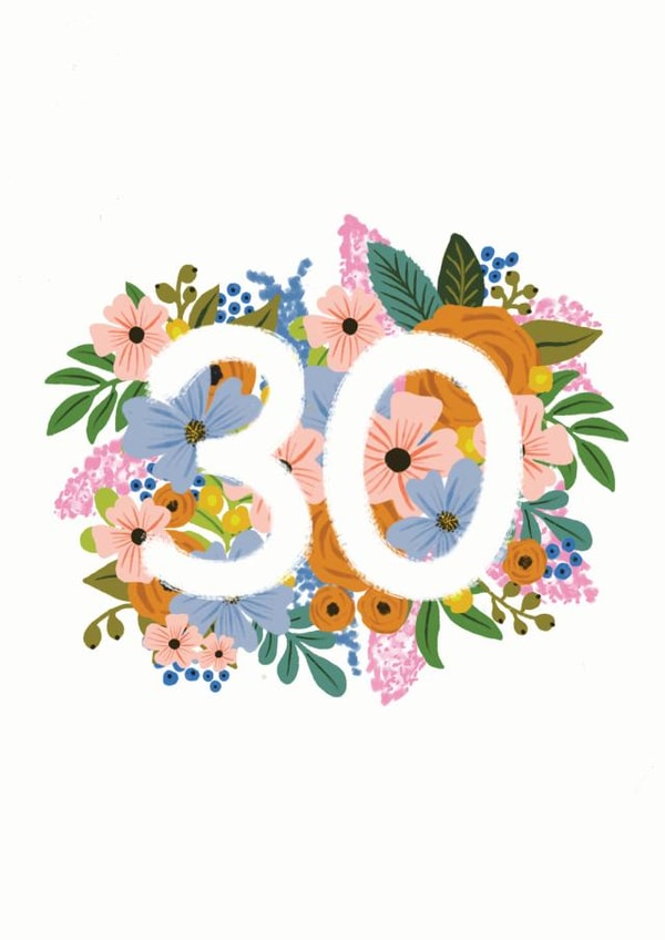 30 30th Birthday Card 16387 created by Lomond Paper Co.