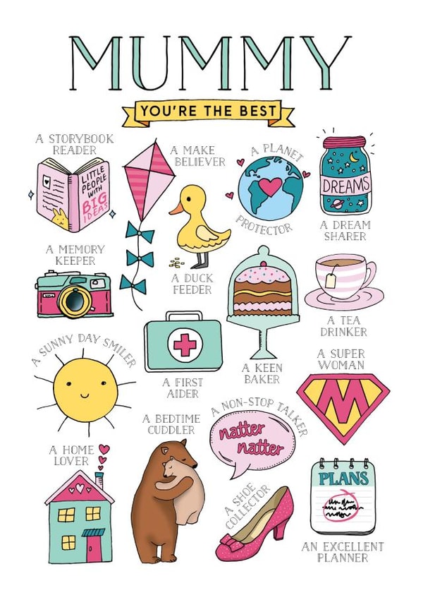 mum mother Mothers Day Card 5876 created by Eskimo Kiss Designs