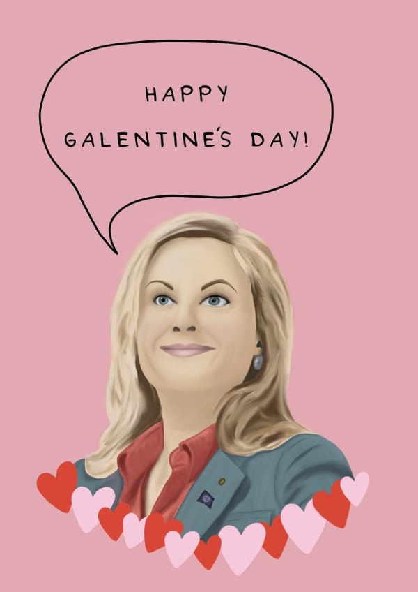 galentine girls Valentines Day Card 39932 created by Troubled Tuesday