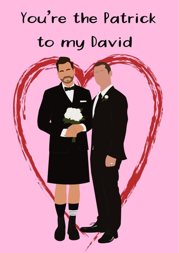 Schitts creek valentines and anniversary card created by DBD Designs