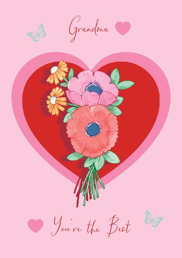 Grandma Grandmother Valentines Day Card 2417 created by Siobhan at april rose