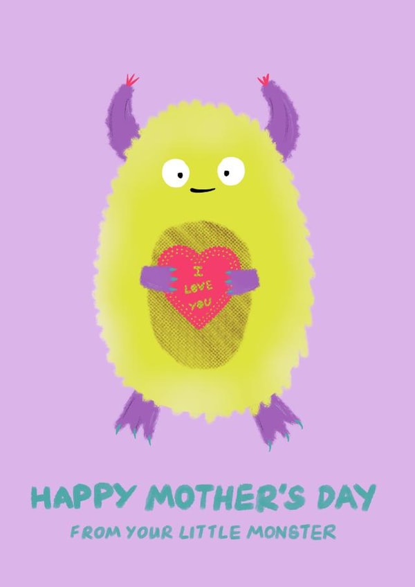 little monster Mothers Day Card 44776 created by Get The Party Crafted