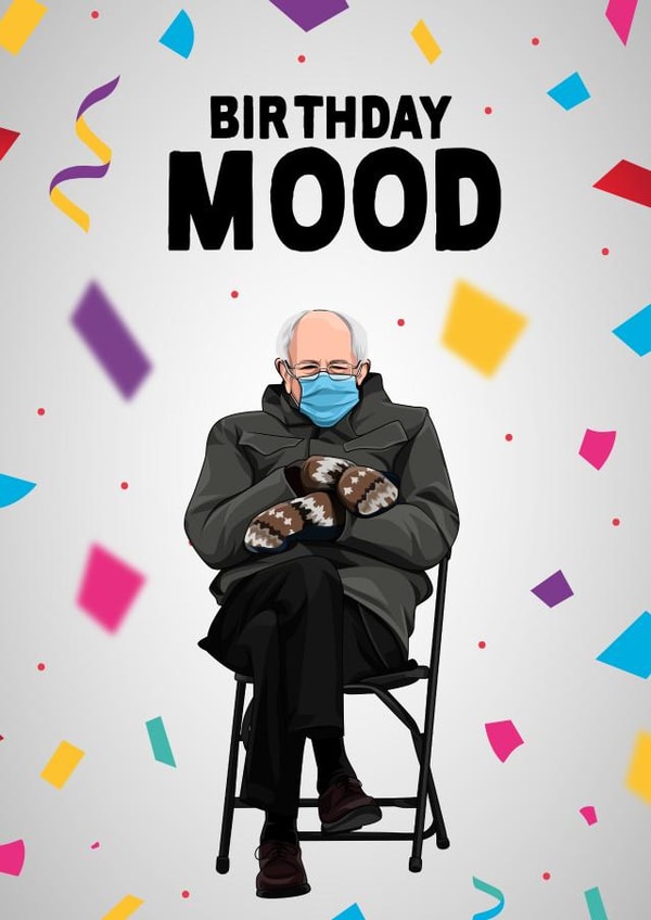 bernie sanders Birthday Card 16199 created by All Things Banter