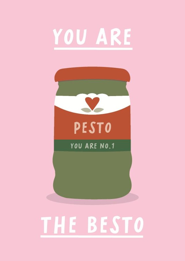 pesto no.1 Love & Friendship Card 7406 created by Rumble Cards