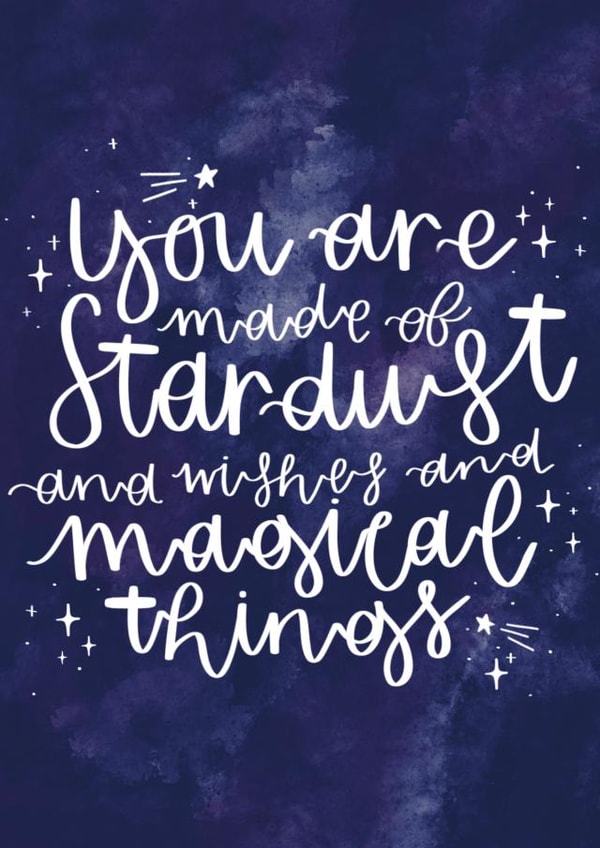 stardust stars Love & Friendship Card 20080 created by Megan Dawson