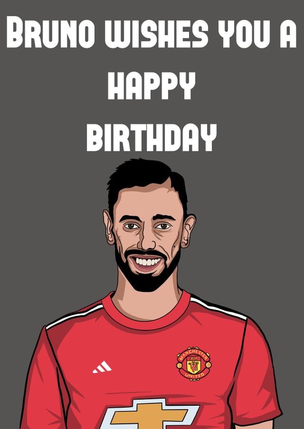 bruno fernandes f.c Birthday Card 18942 created by Doublea