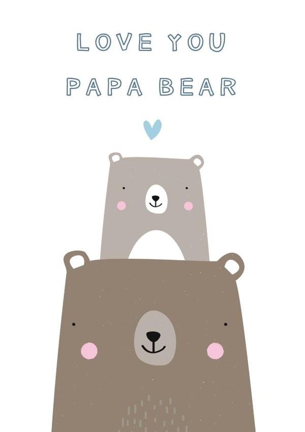 love you love Father's Day Card 16476 created by Jessica Eyre