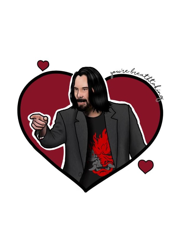 love keanu Valentines Day Card 39119 created by Rachell Smith