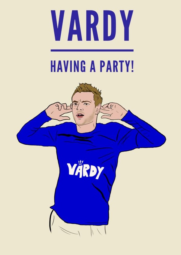 Jamie Vardy Leicester Birthday Card 18994 created by Elgo Designs