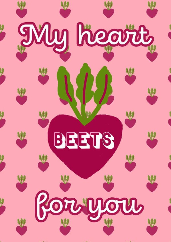 heart beets Valentines Day Card 21293 created by Smelly Projects