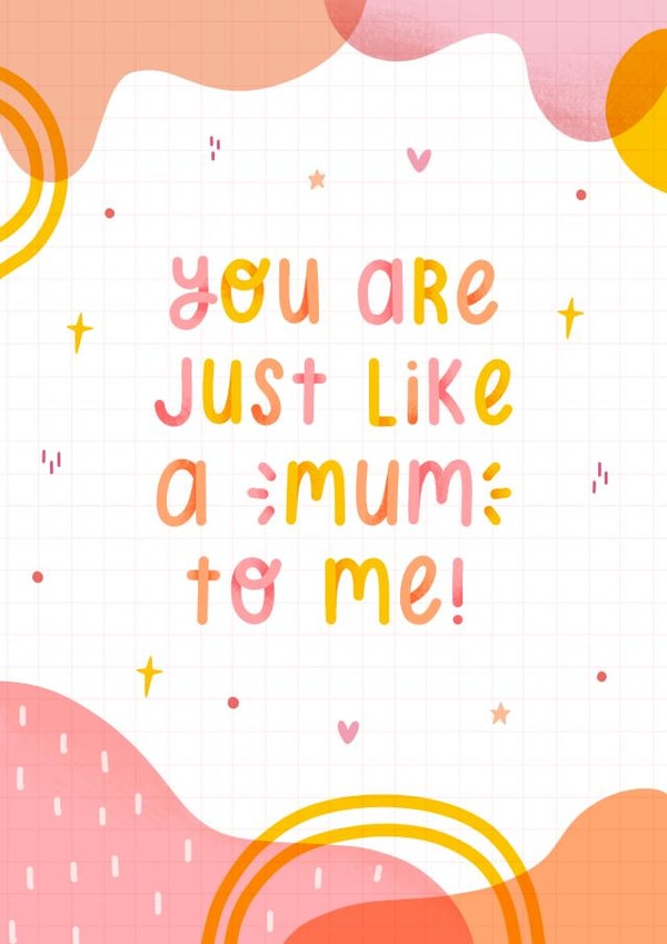 Just like a mum to me card created by Joanne Hawker