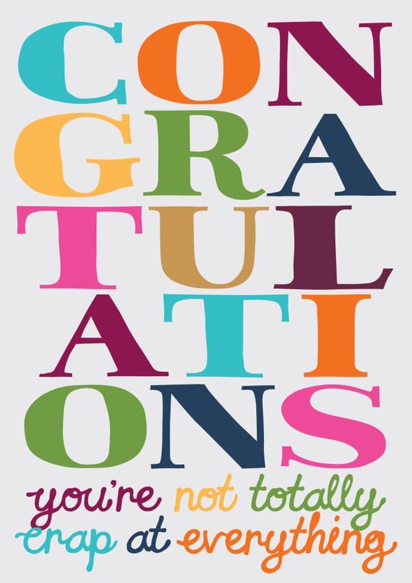 Congrats You're Congratulations Card 20243 created by Dan McFadden