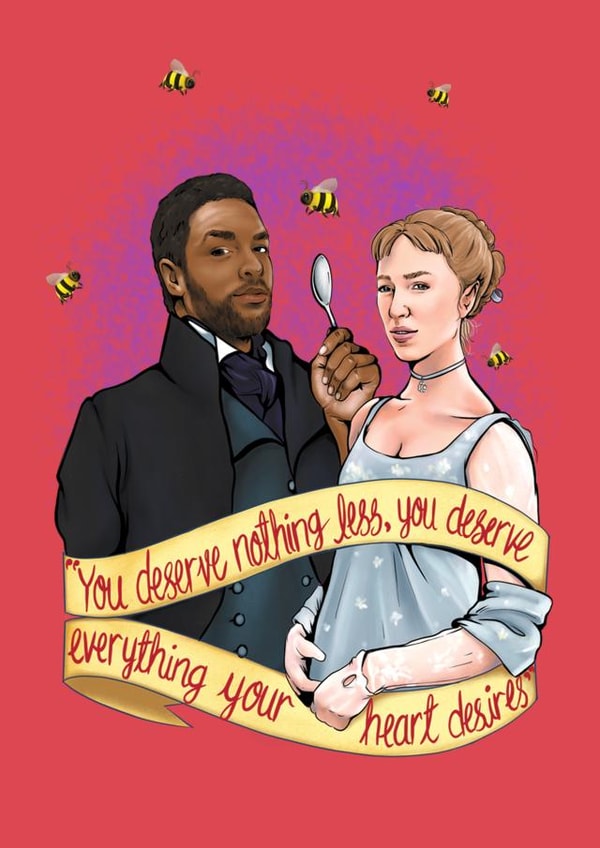 bridgerton Duchess Valentines Day Card 11310 created by Happy Rose