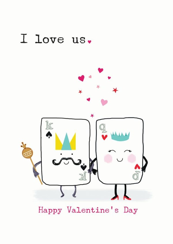 King Queen Valentines Day Card 6101 created by YTR Studios (Yasmin Tara)