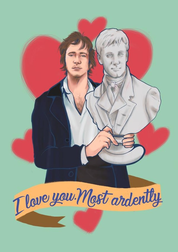 mr darcy Valentines Day Card 11312 created by Happy Rose