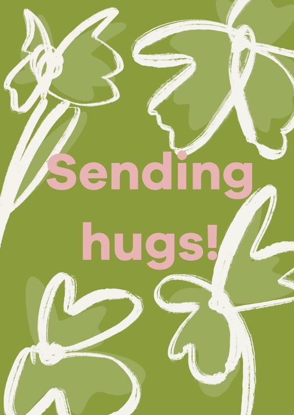 Sending a hug card created by Amy Buckley Design
