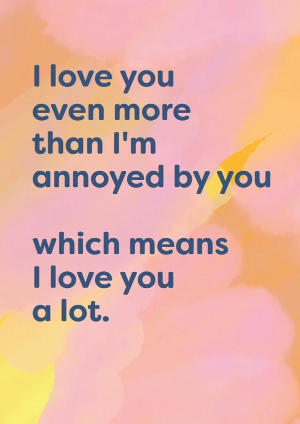 i love you love Valentines Day Card 42254 created by Cath Tate Cards