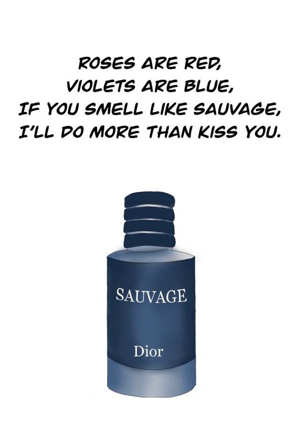 Dior Sauvage Valentines Day Card 21401 created by Lizzie Mccormac