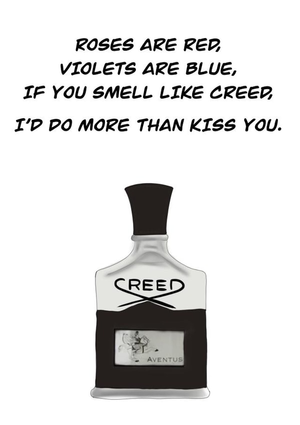 Creed Aventus  Valentines Day Card 47110 created by Lizzie Mccormac