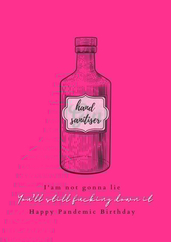 pandemic rude Birthday Card 47074 created by Polly Amelia