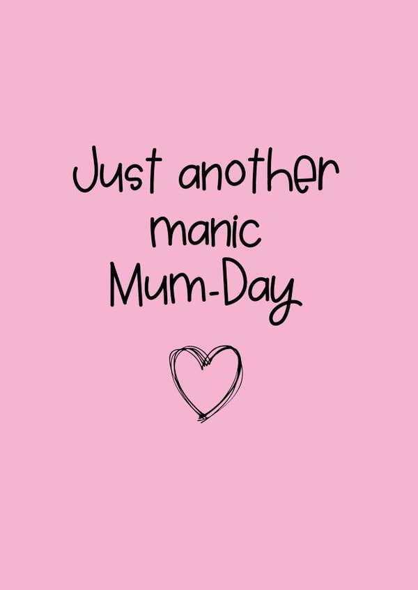 Quirky mother's day or mum's birthday card created by Jemma Louise UK