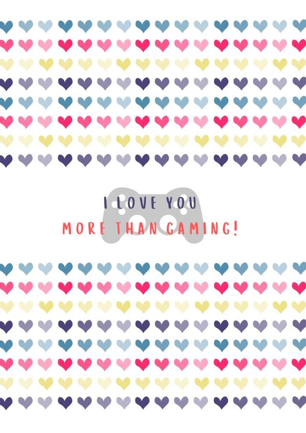 controller gaming Valentines Day Card 47119 created by Trickyy