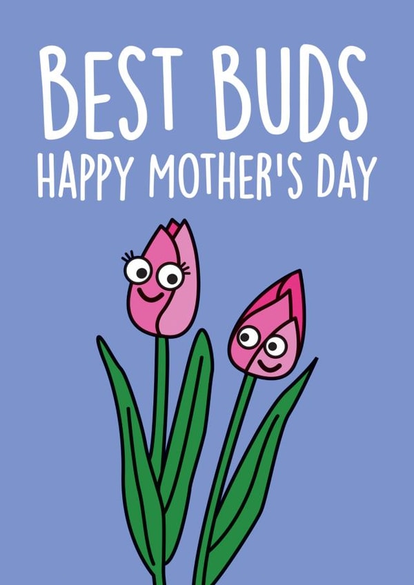 tulips best buds Mothers Day Card 31084 created by Thirty Mussels