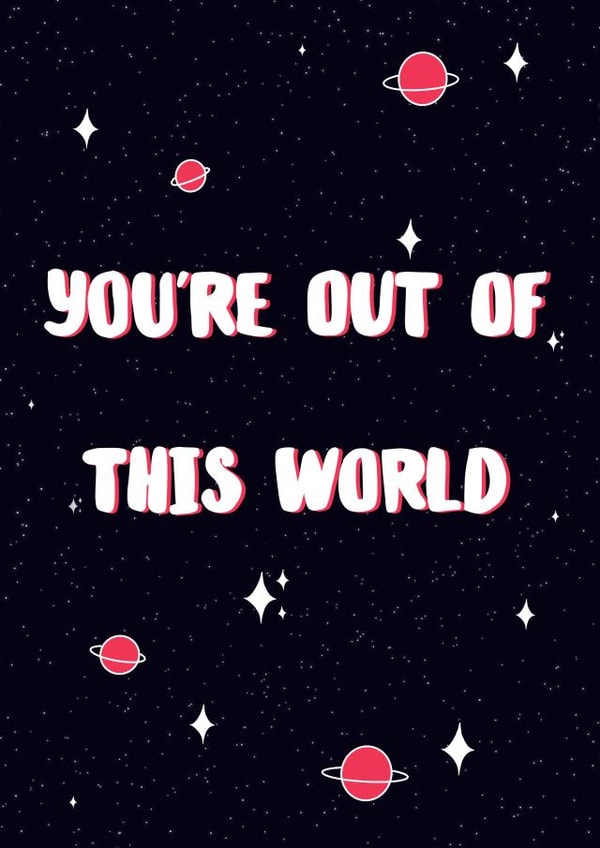 planets world Valentines Day Card 36629 created by Beth Williams