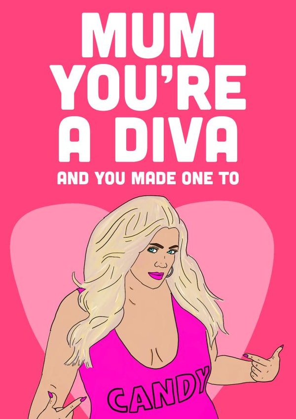 gemma collins mum Mothers Day Card 43751 created by Swazzdraws