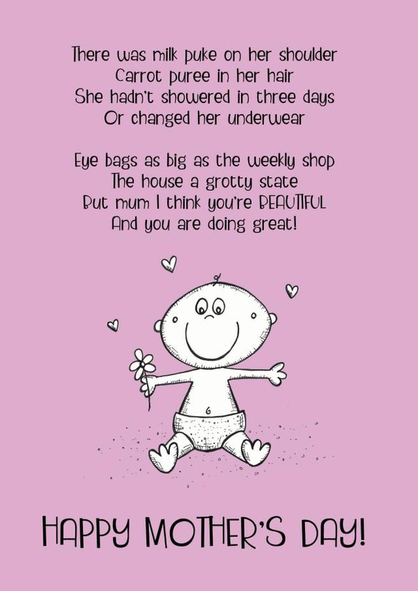 milk puke Mothers Day Card 46081 created by Dionne Turnbull