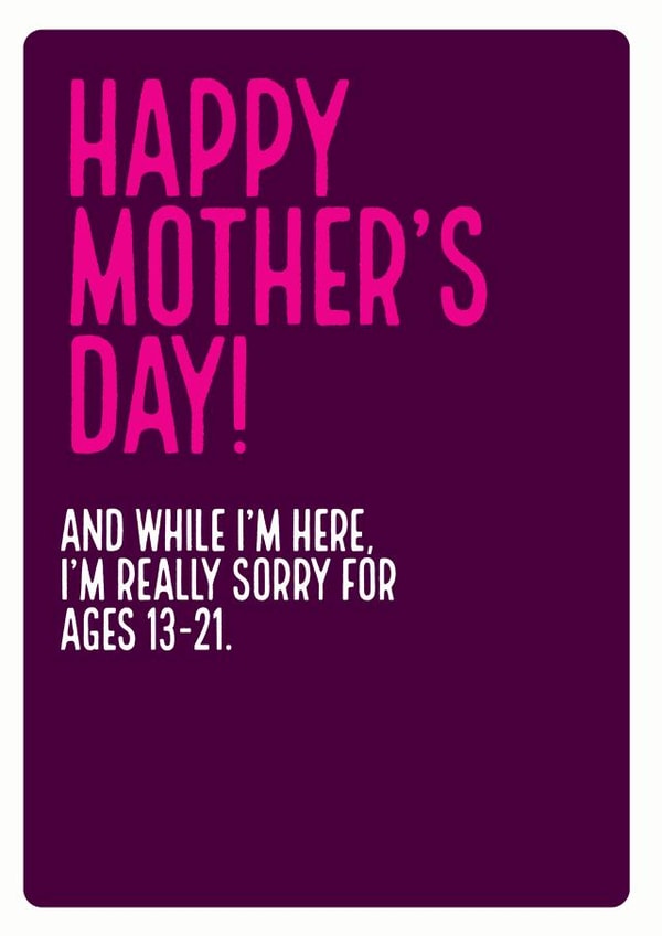 typography And Mothers Day Card 35801 created by Electric Carp