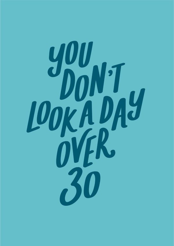 30th 30 Birthday Card 21330 created by Jane Katherine Houghton