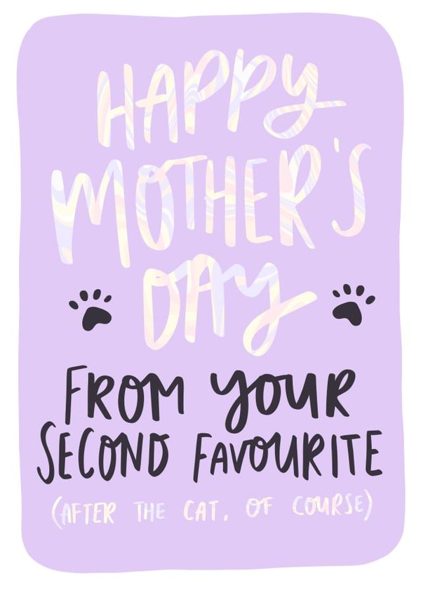 Funny Mother's Day Card for Cat Lover created by Studio Yelle