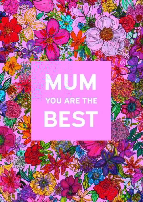 mum the best Mothers Day Card 46310 created by Marcella Wylie