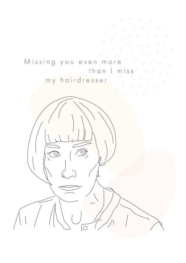 miss you cv2020 Send A Smile Card 46488 created by Happyasbean Illustration