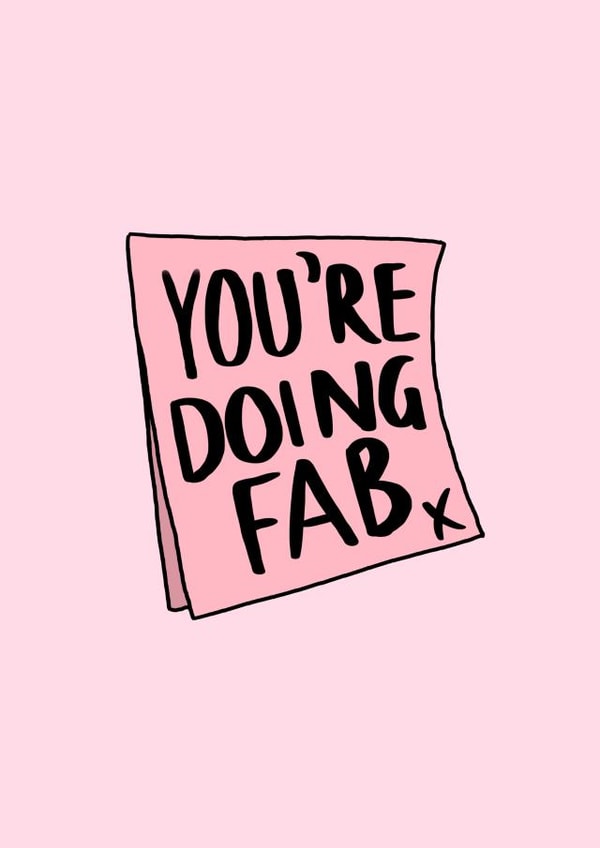 You’re doing fab created by Molly Cards UK