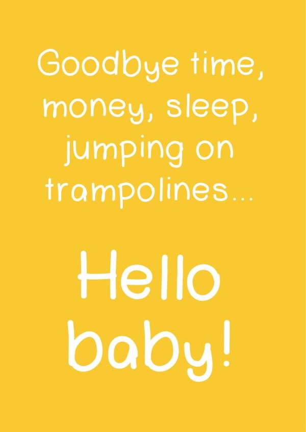 goodbye time New Baby Card 3743 created by Bow & Bell
