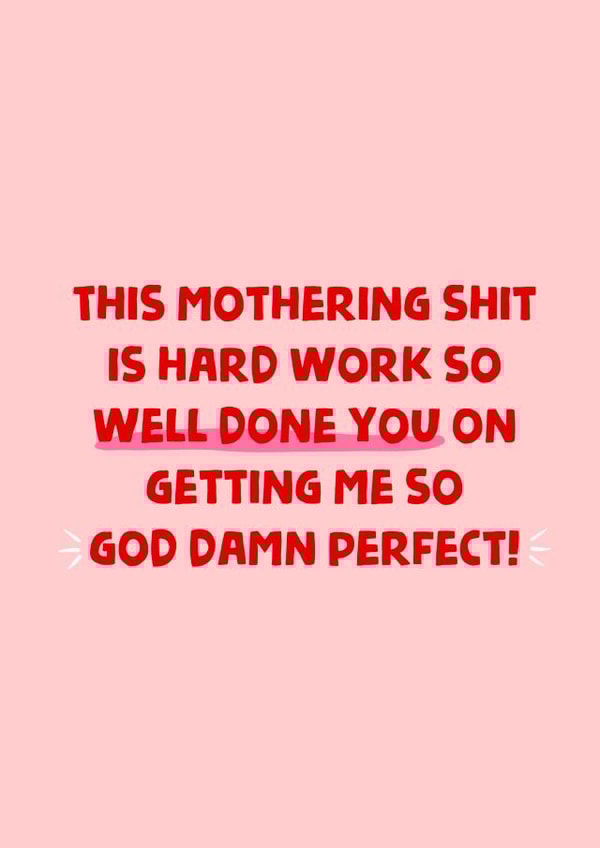 funny rude Mothers Day Card 19649 created by Stephenie Emily