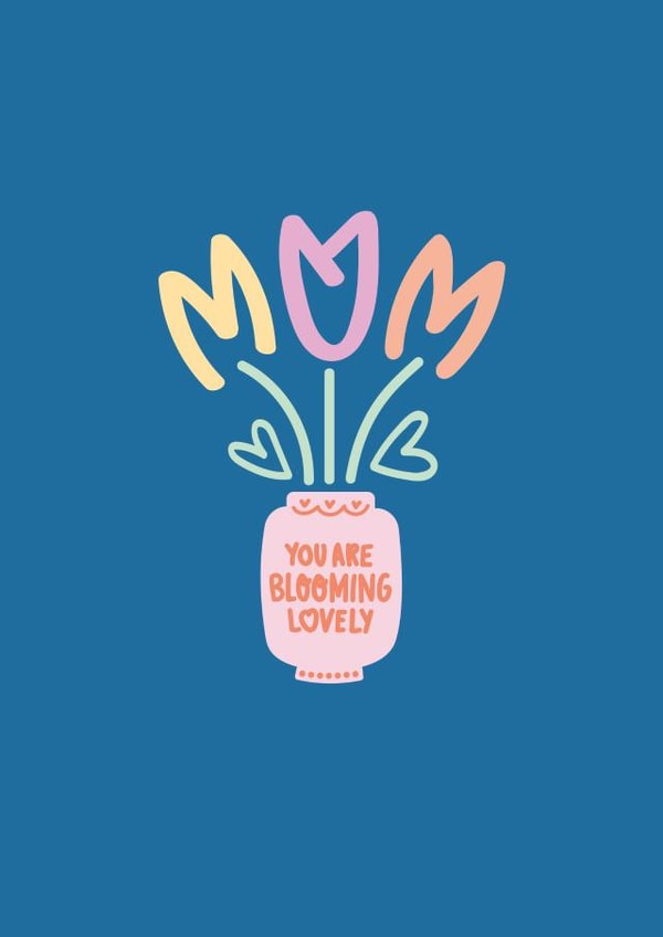 Flower cute Mothers Day Card 41571 created by Squaire