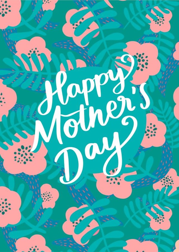 Floral Mum Mothers Day Card 46581 created by Salty Siren Studios 