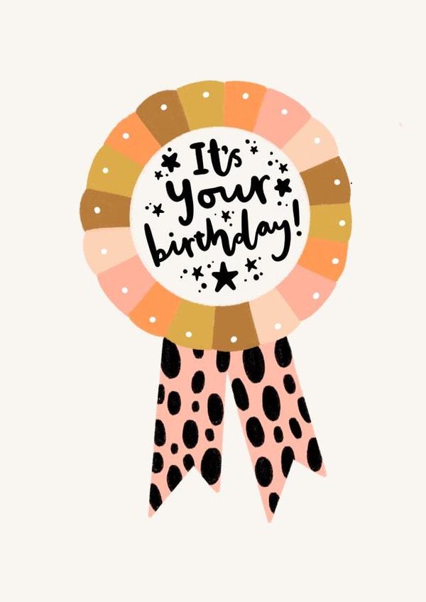birthday badge it's Birthday Card 21440 created by Printed Picnic