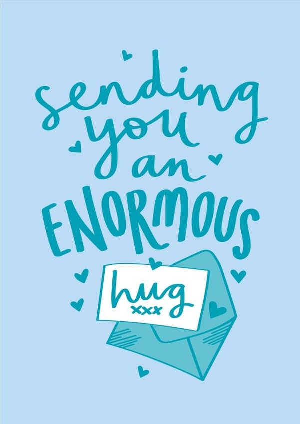 sending enormous Thinking of you Card 21340 created by Jane Katherine Houghton