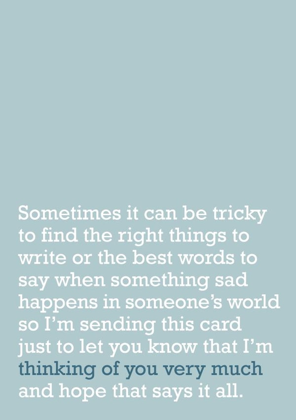 heartfelt thinking Thinking of you Card 21374 created by The Right Lines