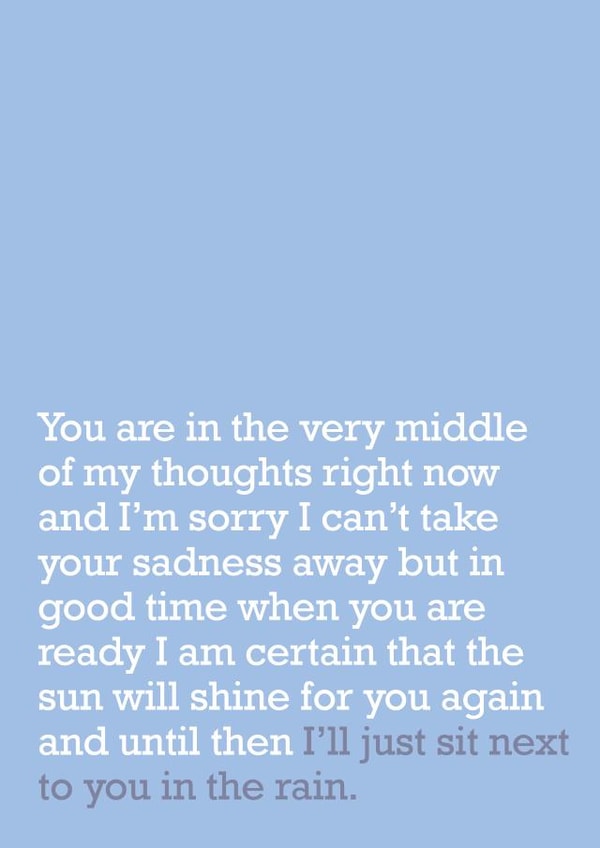 sympathy cards thinking Thinking of you Card 21375 created by The Right Lines