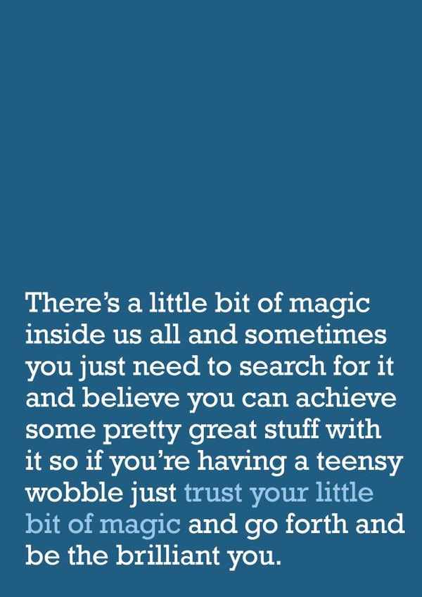 Inspirational Support Good Luck Card 21377 created by The Right Lines