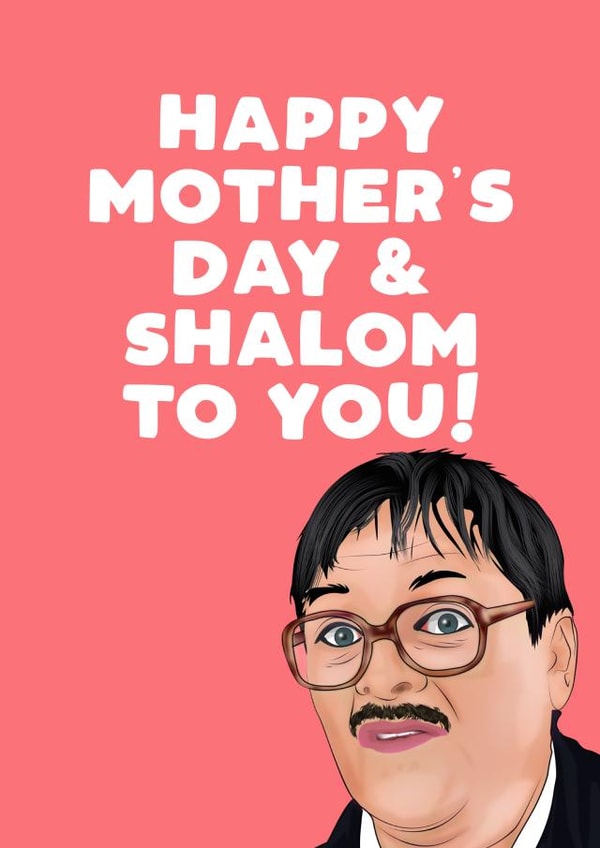 Shalom Friday night dinner Mothers Day Card 8241 created by Filthy Sentiments