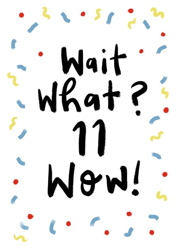 confetti party Birthday Card 18710 created by Sam Bratby Art 