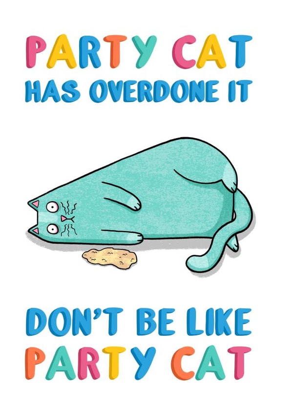 Party Cat created by Drawn to Cats